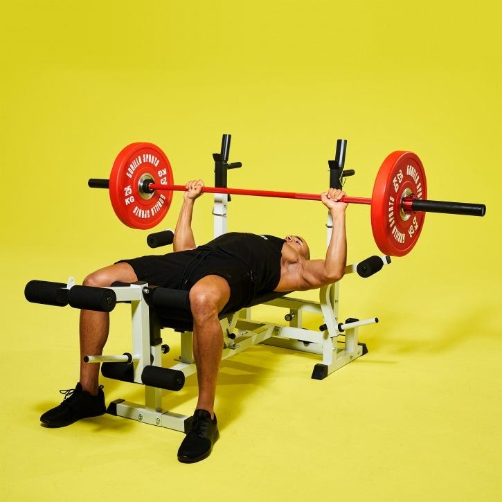 Bumper plates bench discount press