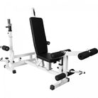 Universal Weight Bench Workstation - White - Gorilla Sports South Africa - Gym Equipment
