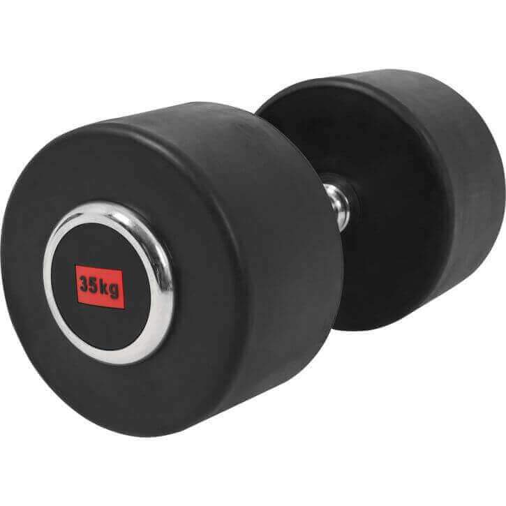 Pro Fixed Dumbbell 35KG - Chrome - Gorilla Sports South Africa - Weights