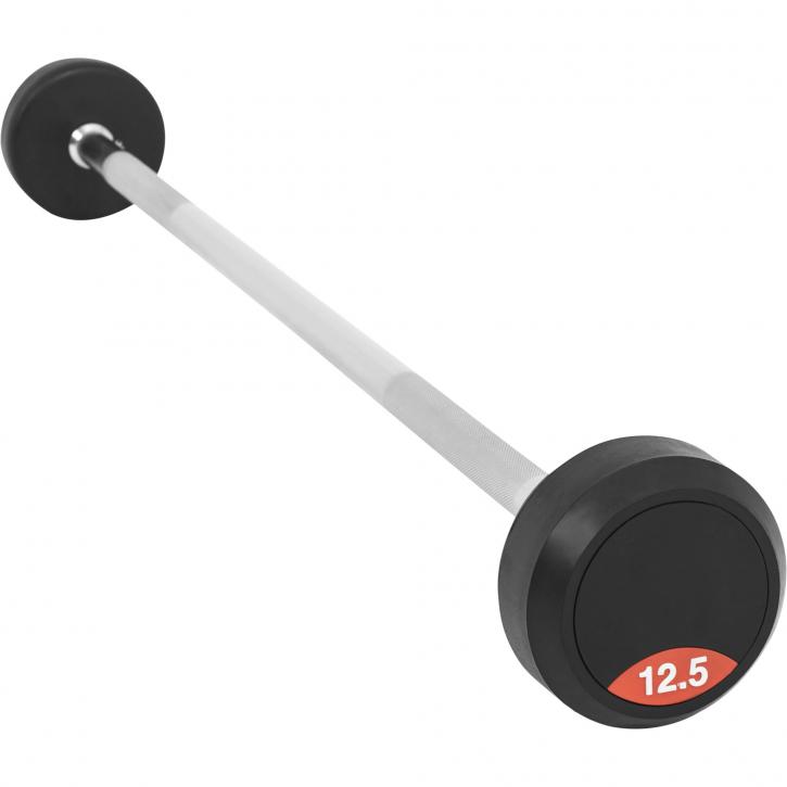 Fixed Rubber Barbell 12.5KG - Gorilla Sports South Africa - Weights