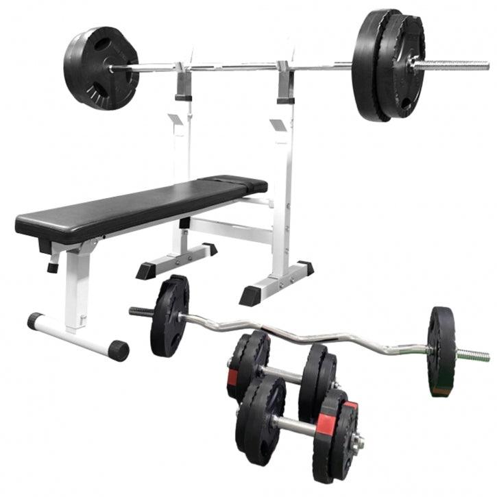 100KG Tri Grip Weight Bench Set Gorilla Sports South Africa