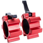 Pair of Olympic Quick Release Collars Red 50/51 mm - Gorilla Sports South Africa - Accessories