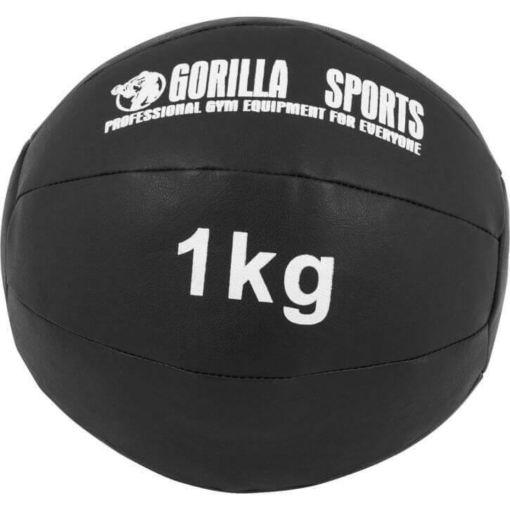 Leather Style Medicine Ball 1KG - Gorilla Sports South Africa - Functional Training