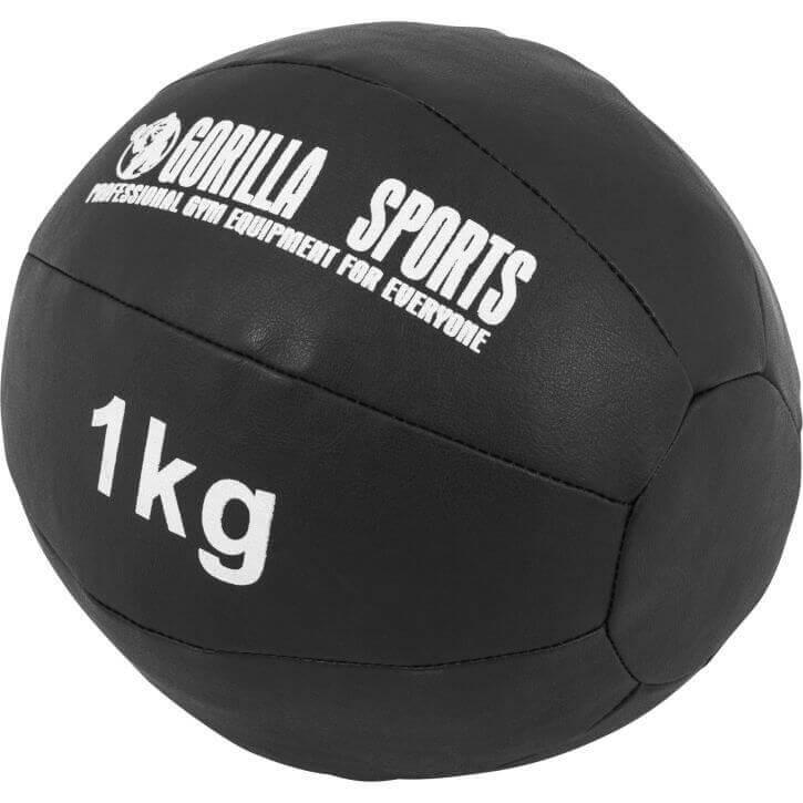 Leather Style Medicine Ball 1KG - Gorilla Sports South Africa - Functional Training