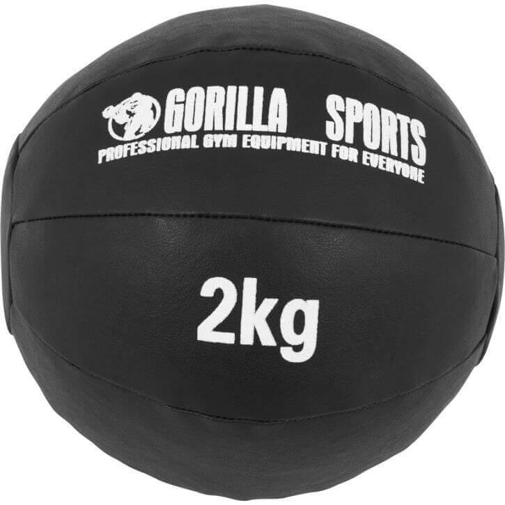 Leather Style Medicine Ball 2KG - Gorilla Sports South Africa - Functional Training