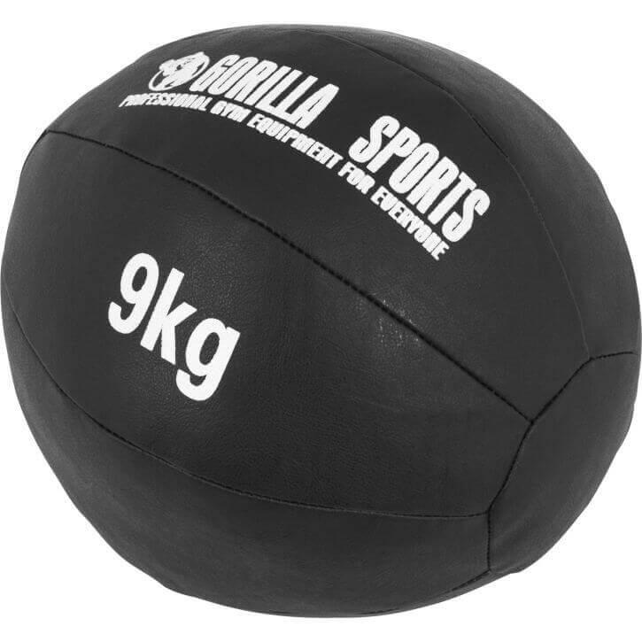 Leather Style Medicine Ball 9KG - Gorilla Sports South Africa - Functional Training
