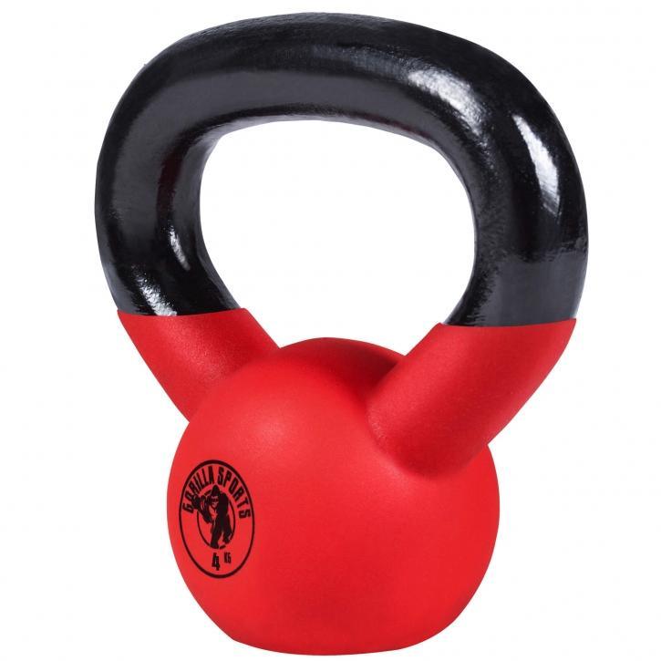 Rubber Coated Kettlebell 12KG – Gorilla Sports South Africa