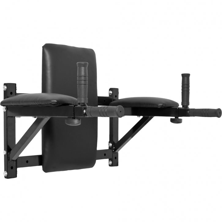 Wall mounted dipping discount knee raise station