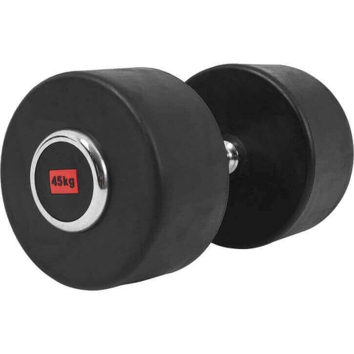 Pro Fixed Dumbbell 45KG - Chrome - Gorilla Sports South Africa - Weights