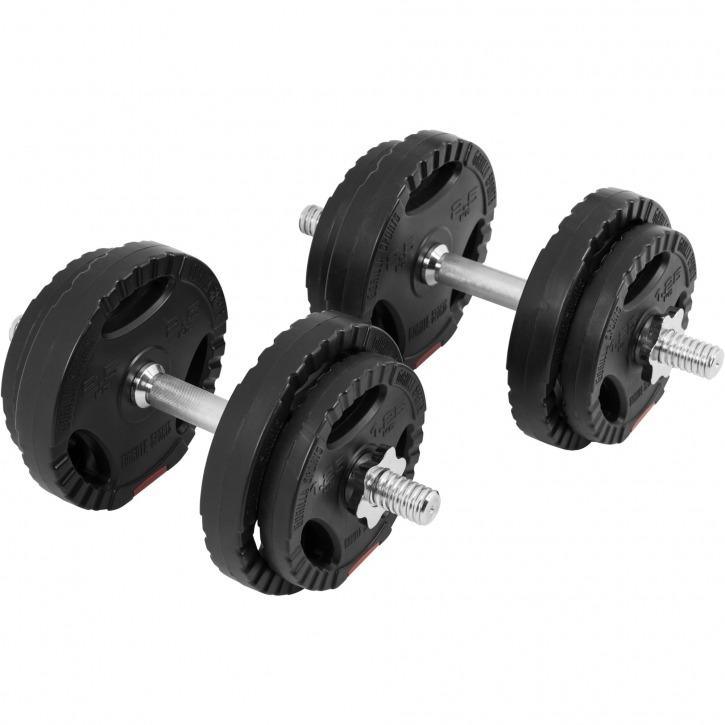 Vinyl Tri Grip Dumbbell Set 20KG Gorilla Sports South Africa