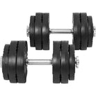 Vinyl Tri-Grip Dumbbell Set 30KG - Gorilla Sports South Africa - Weights