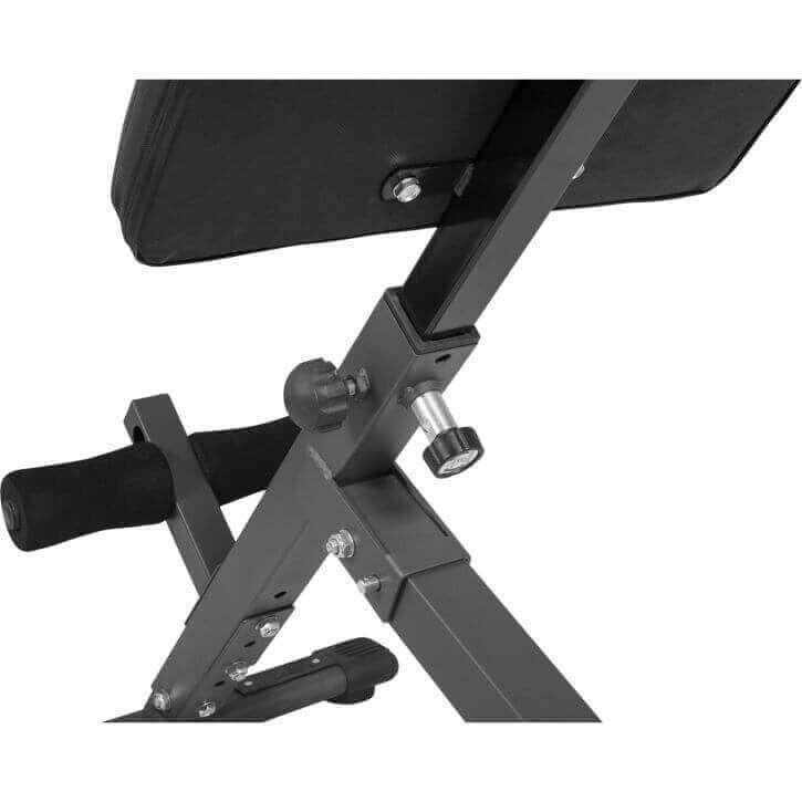 Gyronetics E-Series Foldable Hyperextension Bench - Gorilla Sports South Africa - Gym Equipment