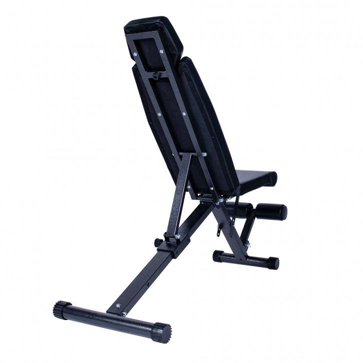 Foldable Weight Bench - Black - Gorilla Sports South Africa - Gym Equipment