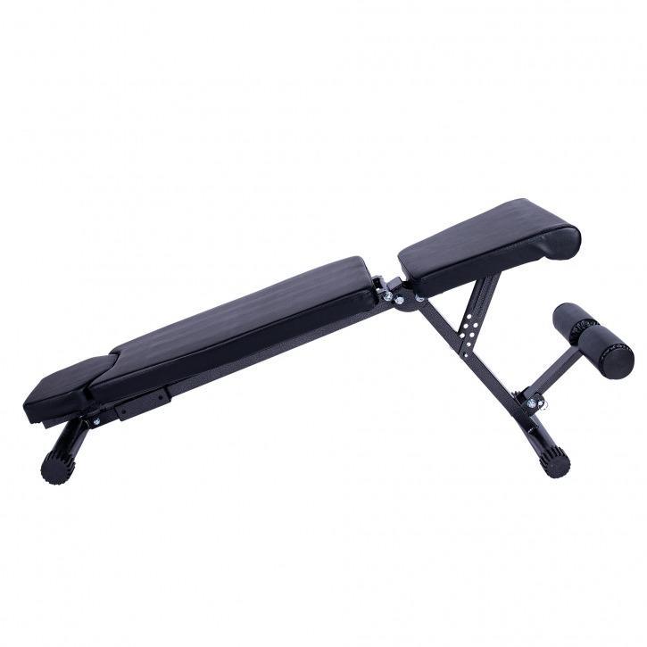 Foldable Weight Bench - Black - Gorilla Sports South Africa - Gym Equipment