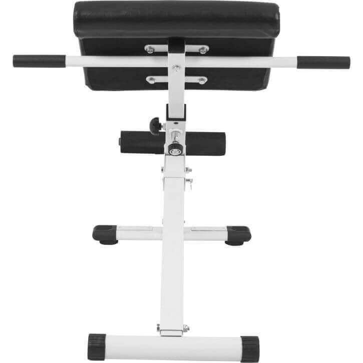 Foldable Hyperextension Bench - White - Gorilla Sports South Africa - Gym Equipment