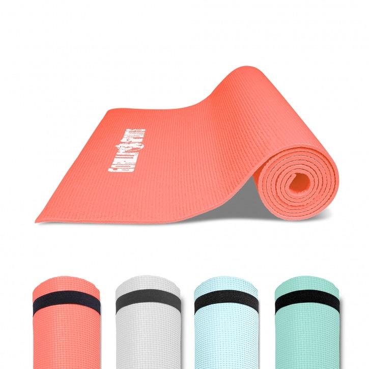 PVC Yoga Mat - Coral - Gorilla Sports South Africa - Aerobic & Yoga