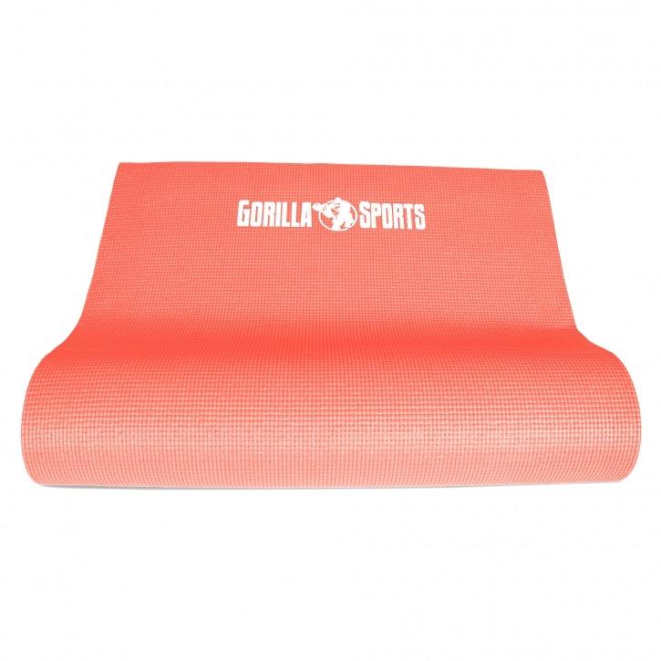 PVC Yoga Mat - Coral - Gorilla Sports South Africa - Aerobic & Yoga