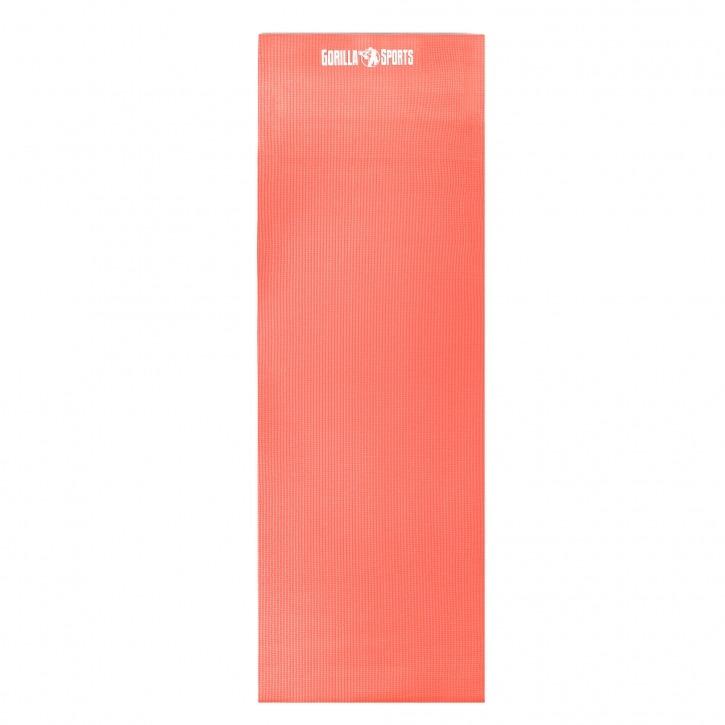 PVC Yoga Mat - Coral - Gorilla Sports South Africa - Aerobic & Yoga