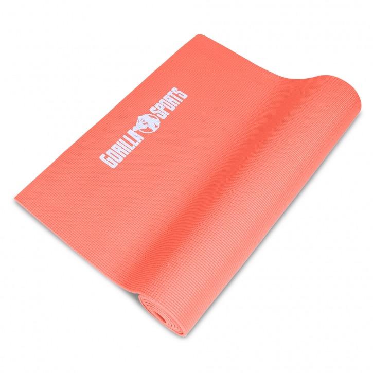 PVC Yoga Mat - Coral - Gorilla Sports South Africa - Aerobic & Yoga