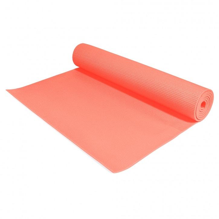 PVC Yoga Mat - Coral - Gorilla Sports South Africa - Aerobic & Yoga