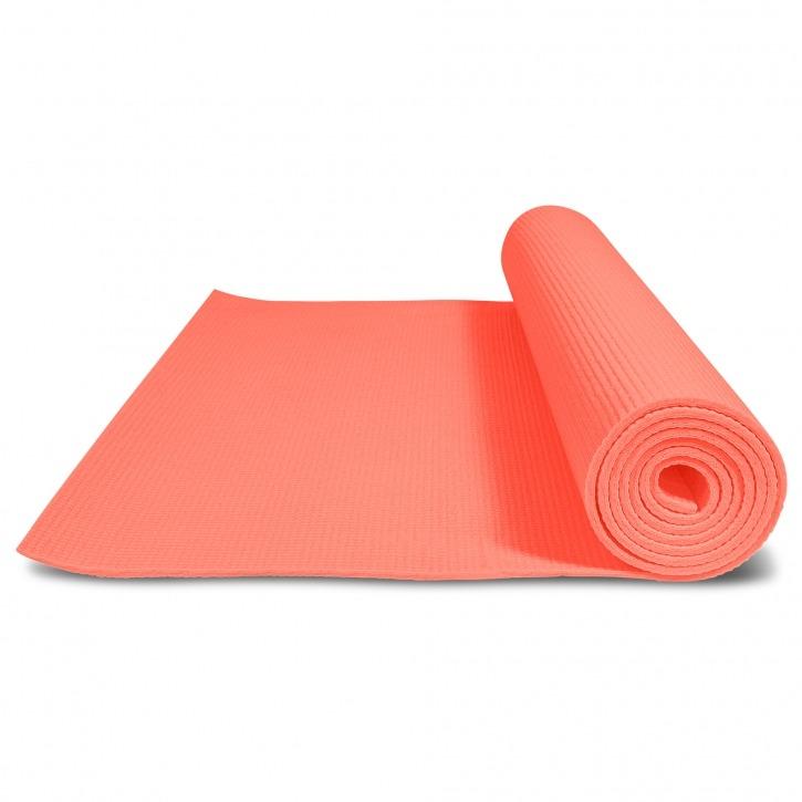 PVC Yoga Mat - Coral - Gorilla Sports South Africa - Aerobic & Yoga