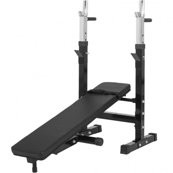 Weight Bench - Black with 100KG Vinyl Weight Set - Starlock - Gorilla Sports South Africa - Specials