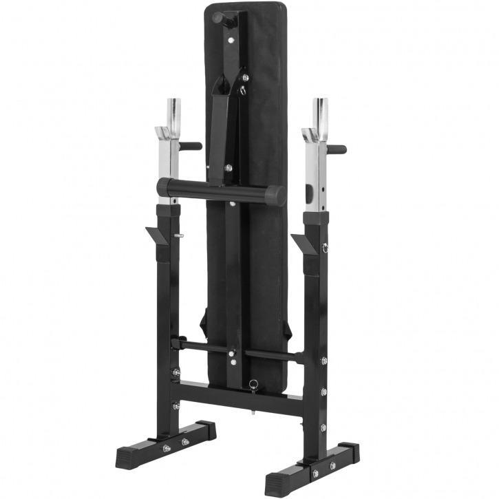 Gorilla sports weight bench with 100kg vinyl complete weight set sale