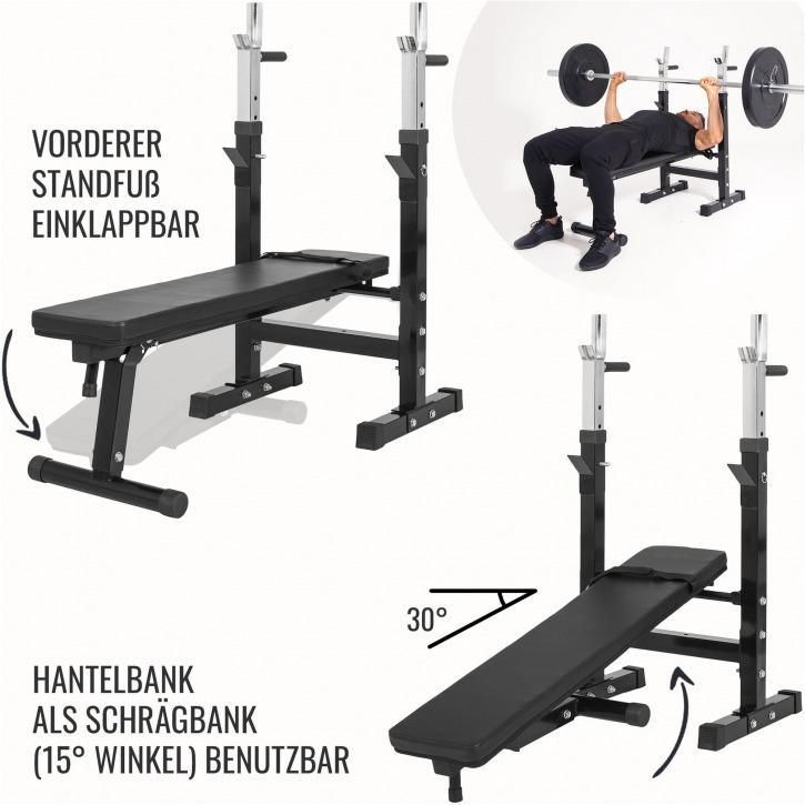 Weight Bench - Black with 100KG Vinyl Weight Set - Starlock - Gorilla Sports South Africa - Specials