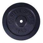 Cast Iron Weight Plate 15KG - Black - Gorilla Sports South Africa - Weights