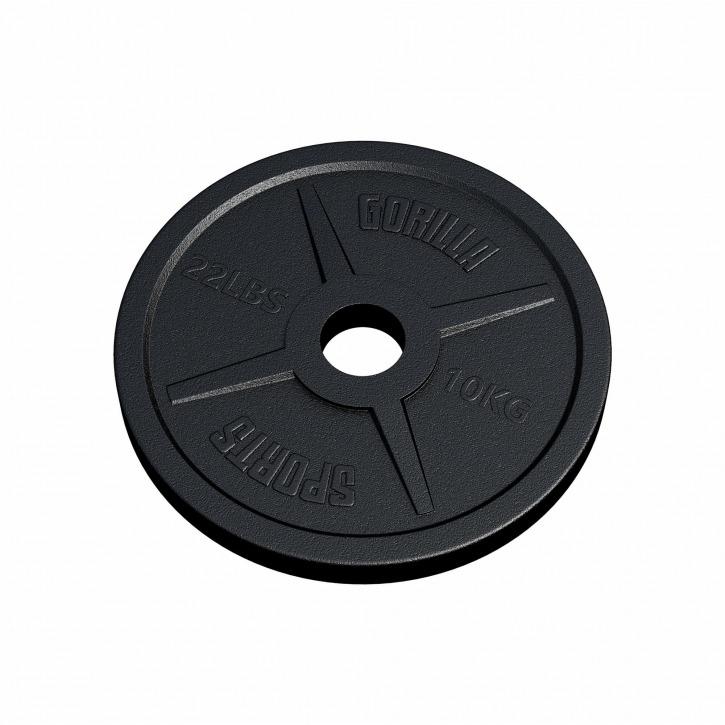 Olympic Cast Iron Weight Plate 50/51 mm - 10KG - Gorilla Sports South Africa - Weights