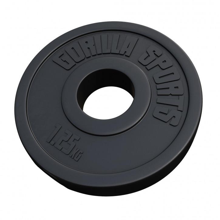 Olympic Vinyl Weight Plate 50/51 mm - 1.25KG - Gorilla Sports South Africa - Weights