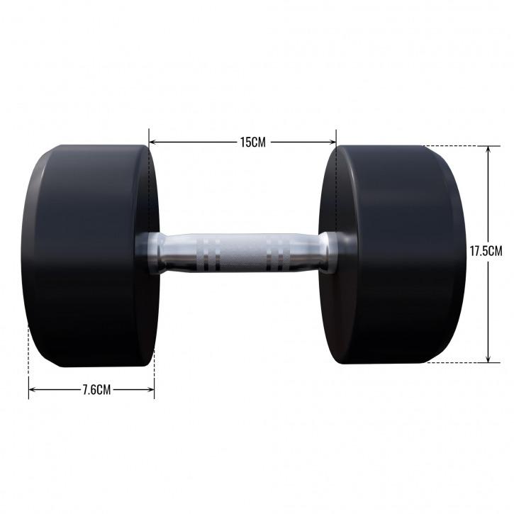 Fixed Dumbbell 17.5KG - Gorilla Sports South Africa - Weights