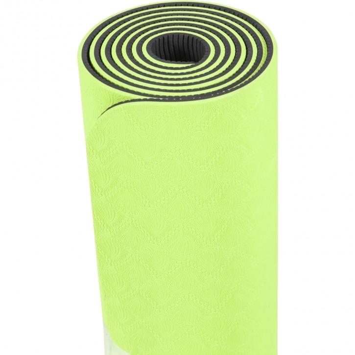 TPE Yoga Mat 180 x 60 x 0.8cm - Green/Black - Gorilla Sports South Africa - Aerobic & Yoga