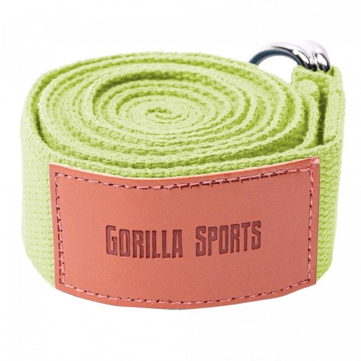 Yoga Belt 260x3.8cm - Lime Green - Gorilla Sports South Africa - Aerobic & Yoga